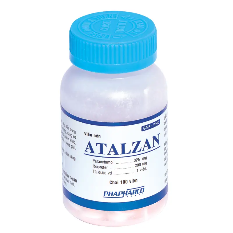 Atalzan Paracetamol 325mg Phapharco (C/100v) (viên nén)